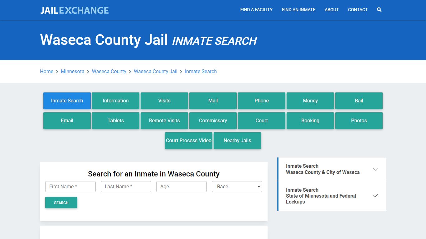 Waseca County Jail, MN Inmate Search: Roster & Mugshots