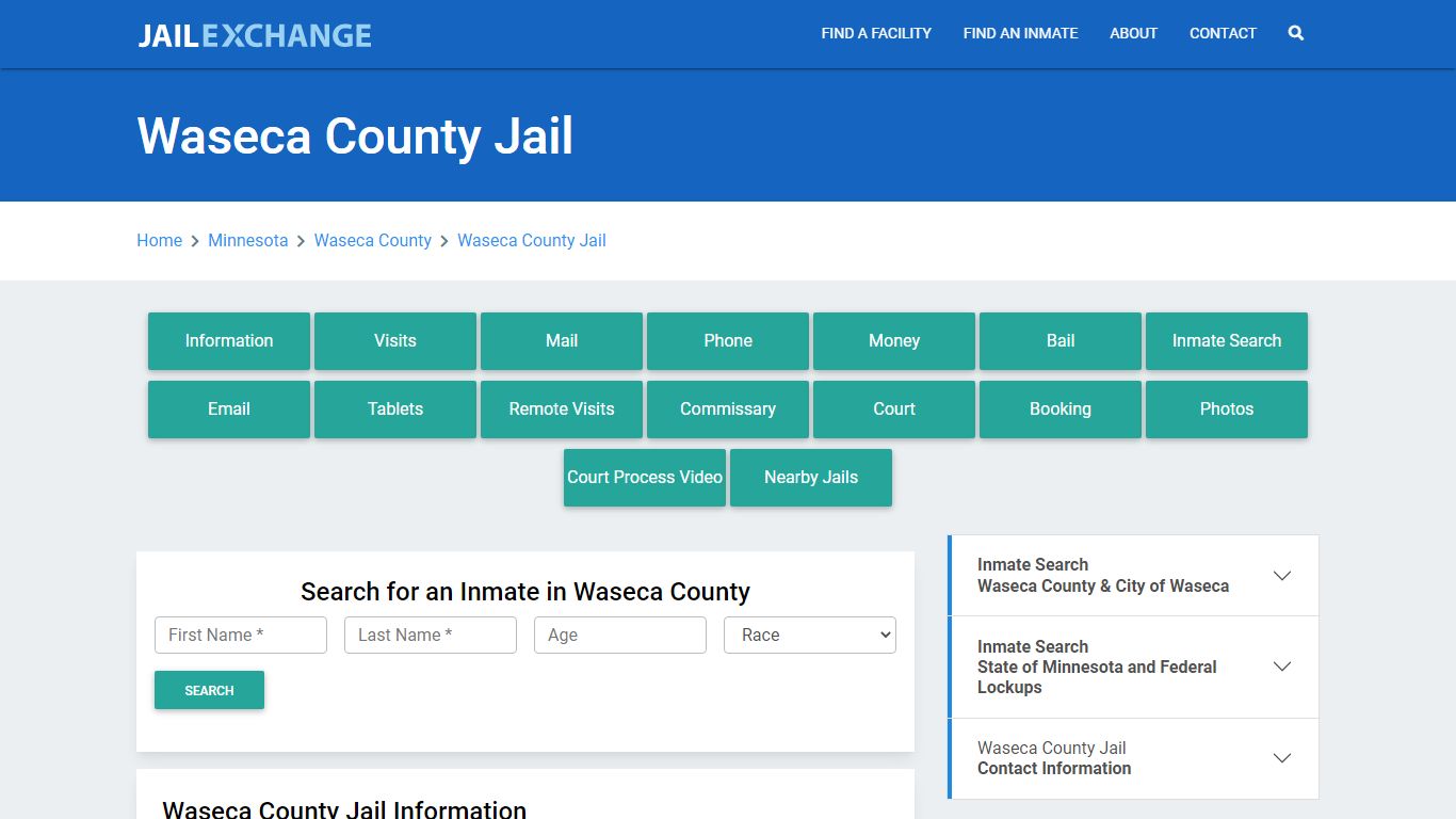 Waseca County Jail Roster Lookup, MN, Inmate Search